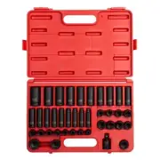1/2" Drive 39 Piece Metric Deep Impact Socket Set SUN2669 Brand New!