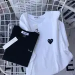 COMME DES GARCONS CDG川久潮牌T恤玩星同款愛心刺繡保齡球純棉短袖