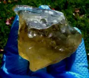 Libyan Desert Glass Meteorite Tektite impact specimen(670 crt)Cristobalit Gem A+