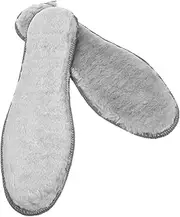 KOCKSHION 4 Pairs Thermal Shoe Insoles Thick Fluffy Inserts for Cold Weather Non Slip Design Fit for Boots and Shoes Insulated Comfort for Men Women