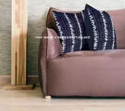 Indian Tie Dye Kantha Cushion Cover 16" Ethnic Handmade Shibori Pillow Case Boho