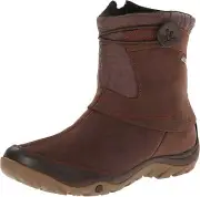 Women's Merrell ZipOn Warm Winter Boots Dewbrook Zip Espresso Brown