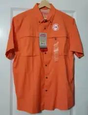 MEN'S COLEMAN OUTDOOR SHIRT -- SIZE / COLOR: MEDIUM(M) / ORANGE SHERBERT