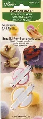 3 Pack Clover Pom-Pom Makers Small-1.375" & 1.625" 2/Pkg 3124