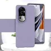 Protective Case Compatible with Oppo Reno 10 5G Case,Slim Liquid Silicone Case,3 Layers Full Covered Soft Gel Rubber Case Protective Cover with Anti-Scratch Soft Microfiber Lining Case Shell Cover(Lav
