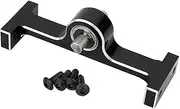 Transfer Case Gearbox Chassis Builder 5mm D-Shaped Shaft RC Chassis Upgrade Part for 1/10 RC Rock Crawler RC Car Accessories, Black