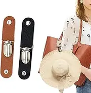 Rainify Hat Clip for Travel,PU Leather Hat Clip,Hat Clips for Luggage,Multifunctional Duckbill Hat Clip,Hat Companion Outdoor