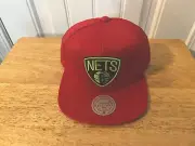Brooklyn Nets Mitchell & Ness Reverse Grinch Hat Cap NWT
