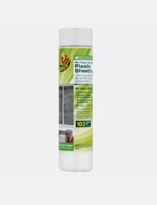 Duck Plastic Sheeting Roll Clear Drop Cloth Tape Heavy Duty Protector Sheet Cove