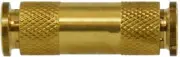 Push-To-Connect 1/4" Union Brass Nylon Tube Quick Disconnect, 1/4 Tubing, 25-Pak