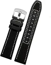 [KAVJU] 22mm Canvas Rubber Watch Strap Men Wrist Band Bracelet For MIDO M038/M038431A Series Soft Watchbands
