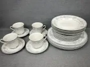 Mikasa Fine China L9009 Dresden Rose 20 pcs 1 set Made In Japan Vintage