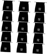 [Beaupretty] 1Pc Hair Dryer Storage Bag Flannel Drawstring Organizer for Jewelry Accessories Black Flannel Pouch for Home Hotel Dormitory Travel Capacity Versatile Use