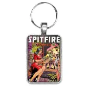 Spitfire Comics #133 Cover Key Ring or Necklace Classic Good Girl Comic Book