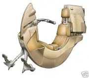 Bloodfin Darth Maul Speeder Bike Wood Model Free Ship