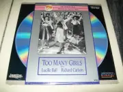 TOO MANY GIRLS Laserdisc LD BRAND NEW SEALED VERY RARE LUCILLE BALL STARS!