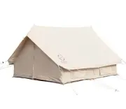 S'more Canvas Glamping Tent, 4 Season Family Camping Tent for 4/6 Person, Wat...