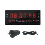 Digital Large Big Jumbo LED Wall Desk Clock Display & Calendar Australia