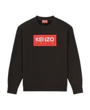 Kenzo Logo Patch Drop-Shoulder Sweatshirt S,XS,L,M Black