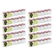 60pc Lemon & Lime 30ml Mini Toscana Air-Tight Glass Jars w/ Screw Top Lid Red