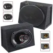 Cerwin Vega H7693 6x9" 3-Way Coaxial Speakers With Angled Enclosure Speaker Box
