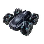 Catzon 2.4Ghz Remote Control Car 360 Rotating RC Stunt Cars with headlights Double Sided Fast Flips Cars for 6-12 Year Old Kids Black