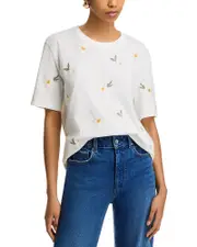 Driftwood Daisy Embroidered Tee