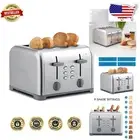 Versatile 4-Slice Toaster in Stainless Steel with Custom Shade Control Settings