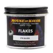 House of Kolor F15-C01 Silver Dry Flake 1/64 Custom Paint Sparkle Effect 6 oz