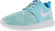 [Nike] Roshe One Print Youth Round Toe Canvas Blue Sneakers (7 M US Big Kid)