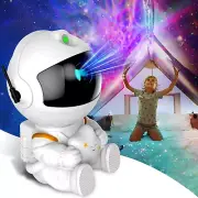 Astronaut Galaxy Projector with Timer & Remote - Kids Night Light & Decor