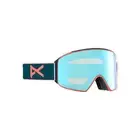 Anon M4 Cylindrical Goggle + MFI Face Mask in Deep Emerald Perceive Variable