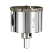 Diamond Hole Saw 2-3/16"(55mm) Tile Drilling Tool with Guiding Drill Bit