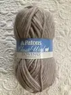Patons Classic Wool Roving Yarn 100g 100% Pure New Wool Natural Beige
