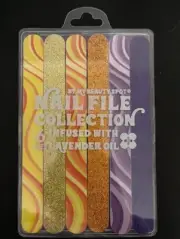 MY BEAUTY SPOT 6 Pc Dual Sided Nail Files Infused with Lavender Oil Collection