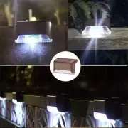 Waterproof Solar Deck Lights Outdoor LED Fence Step Patio Lamp, 4–12PCS