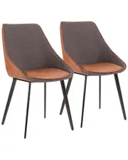 Lumisource Set of 2 Marche Two-Tone Chairs