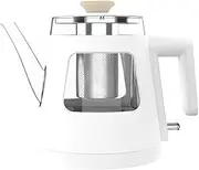 Electric Kettle Glass 1000w1.2l Household Tea Making Small Mini Anti-Scalding Kettle Hot Water Dispensers for Kitchen Brewing Instant Coffee Tea Hot Cereal Macaroni (A) lofty ambition KeYJ