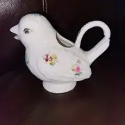 Grace's Teaware Bird Floral Design Porcelain Creamer