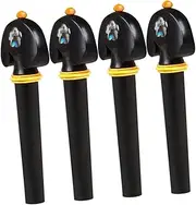 SUPVOX 4pcs Carved Violin Tuning Pegs for Instruments Easy to Install Replacement Accessories for Violin Enthusiasts