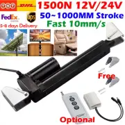 1500N Electric Linear Actuator Cylinder Lift Stroke 800mm 1000mm 12V 24V Fast