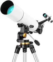 Refractor Telescope Telescope Mount Astronomical Refracting Telescope Adjustable Portable Travel Telescopes Professional Telescope