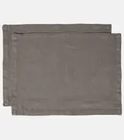 [Once Milano] Once Milano Set of 2 linen placemats One Size grey
