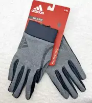 Adidas COLD.RDY Men's Adult Running Gloves L/XL Warm Logo Gray Black Touchscreen