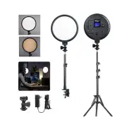 VILTROX VL300T Studio LED Panel Stream Lighting with Desk Clamp & Floor Stand