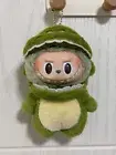 POP MART The Monsters Labubu Have A Seat Doll Green Dinosaur Coat Clothes No Toy