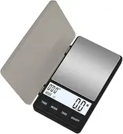 Disenkelubo Digital Mini Coffee Scale, 1000g /0.1g Pocket Scale with Timing Function, Electronic Smart Scale, LCD Backlit Display, Tare, Auto Off