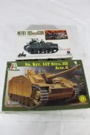Nitto M7B1 105mmGUN 1/76 Scale Model & Italeri SD. KFZ. 142 StUG. III AUSF. G Mo