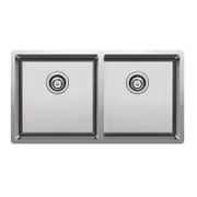 Clark Prism Double Bowl Overmount / Undermount Sink