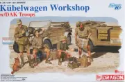 DML6338 1:35 Dragon Kubelwagen Workshop with DAK Troops